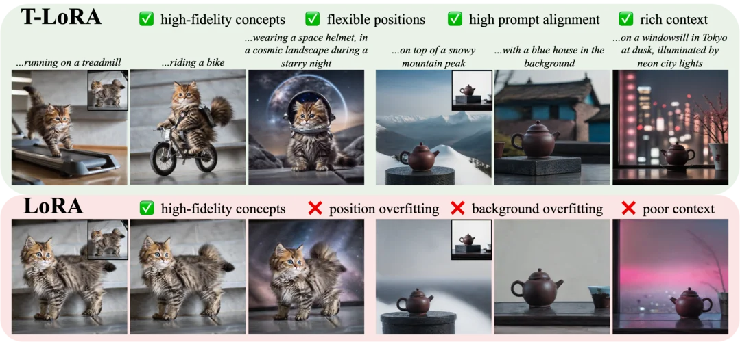 T-LoRA: Single Image Diffusion Model Customization Without Overfitting