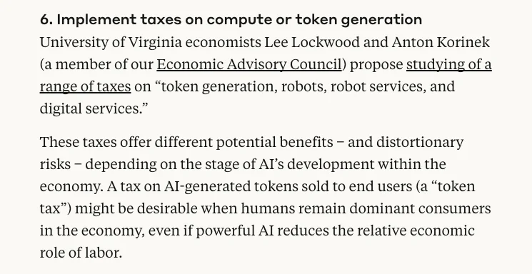 그림4. Economic Advisory Council이 제안하는 Token Tax (출처: Anthropic)