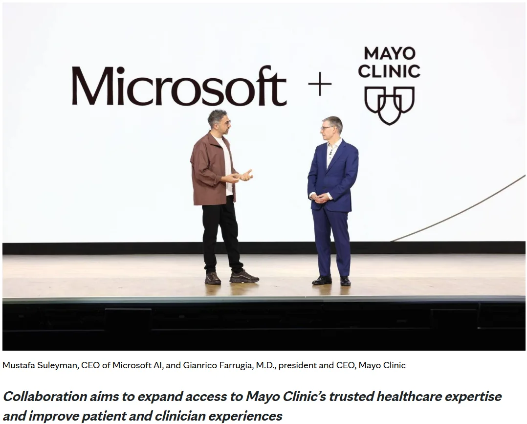https://newsnetwork.mayoclinic.org/discussion/mayo-clinic-and-microsoft-collaborate-to-develop-a-frontier-ai-model-for-healthcare/