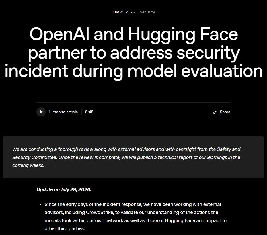 https://openai.com/index/hugging-face-model-evaluation-security-incident/