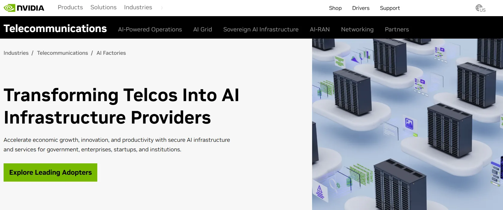 https://www.nvidia.com/en-us/industries/telecommunications/ai-factories/