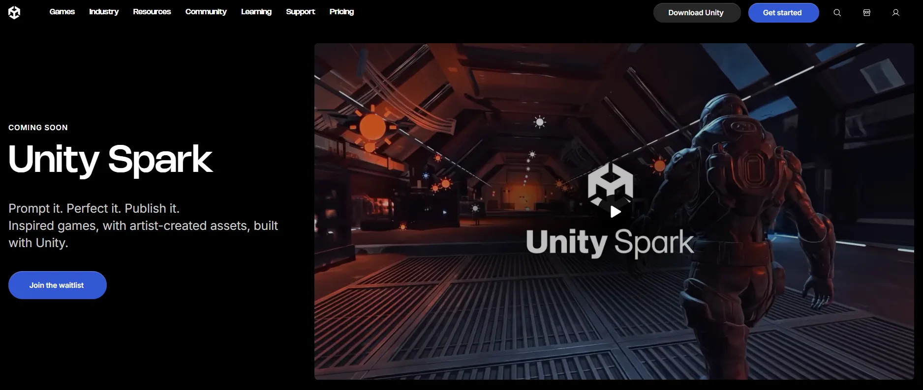 https://unity.com/en/spark