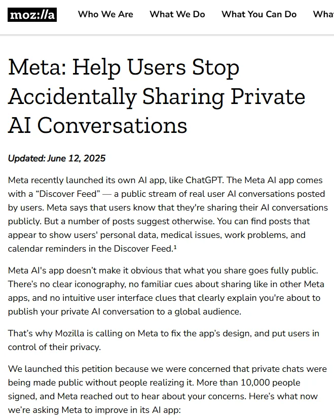 https://www.mozillafoundation.org/en/campaigns/meta-help-users-stop-accidentally-sharing-private-ai-conversations