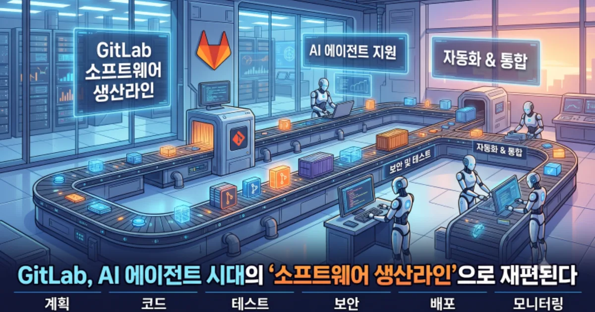 GitLab, AI 에이전트 시대의 ‘소프트웨어 생산라인’으로 재편된다