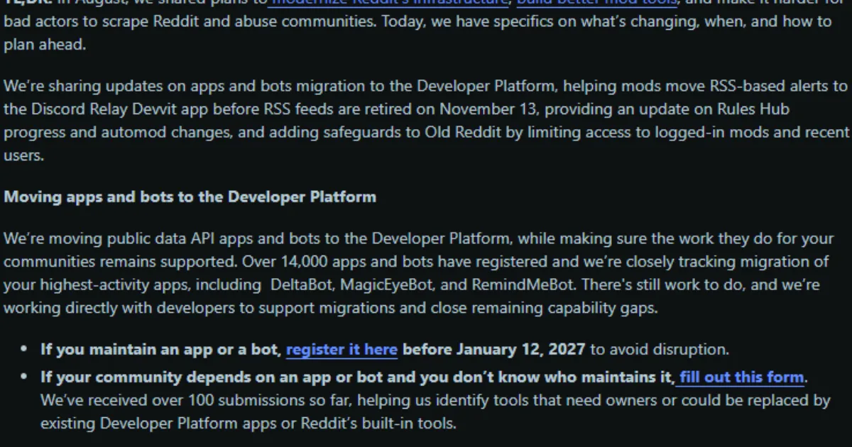 Reddit은 왜 RSS와 Old Reddit의 문을 좁히나