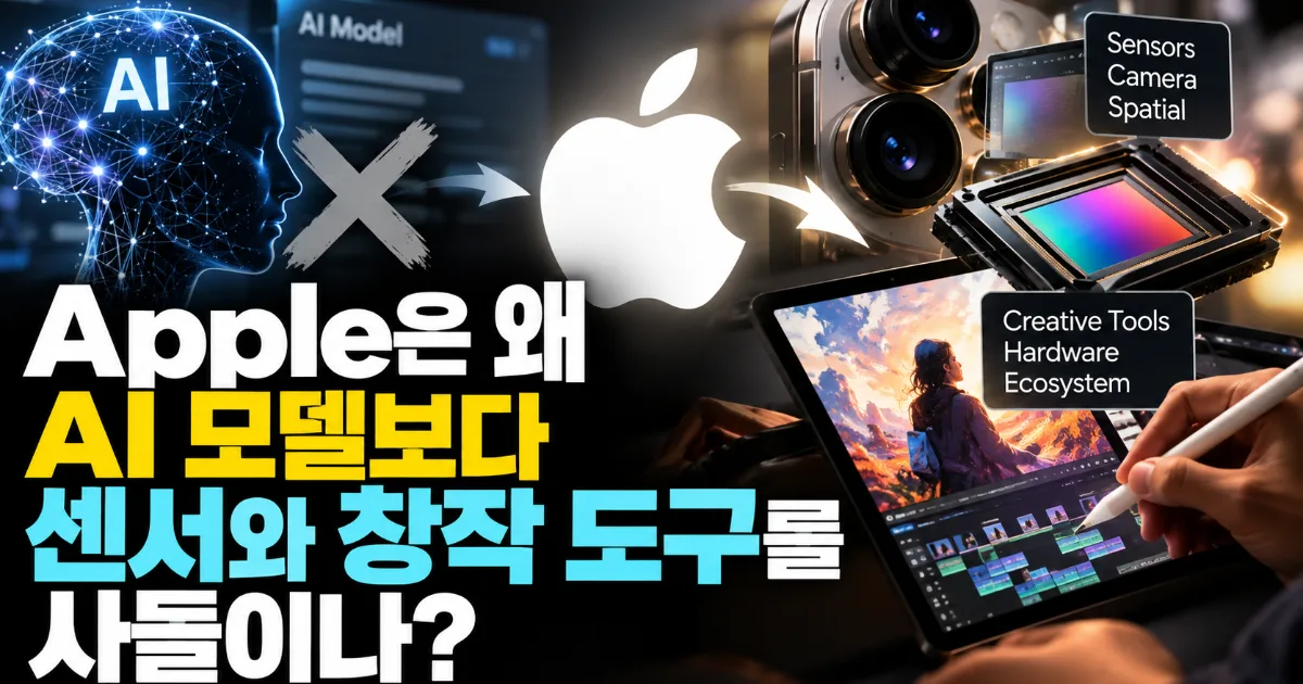 Apple은 왜 AI 모델보다 센서와 창작 도구를 사들이나
